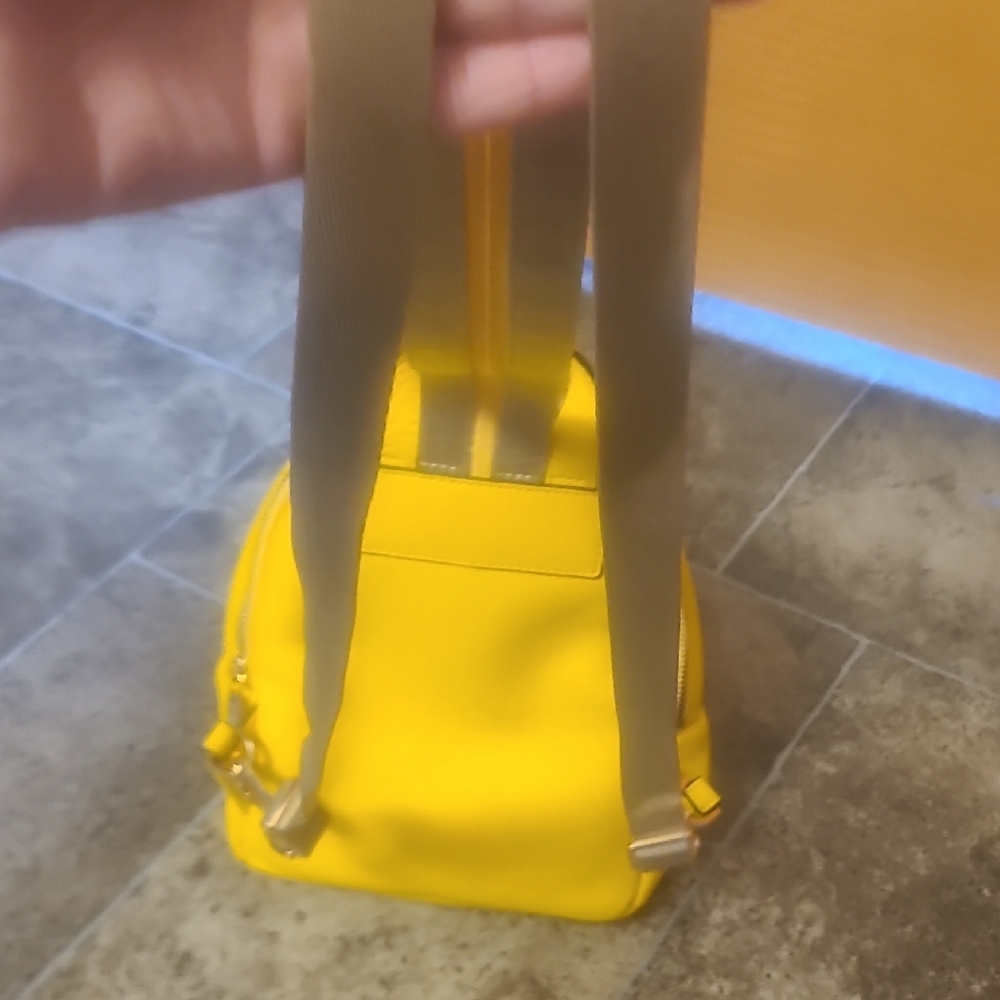 Michael Kors Vibrant Yellow Studded Backpack - Picture 10 of 15